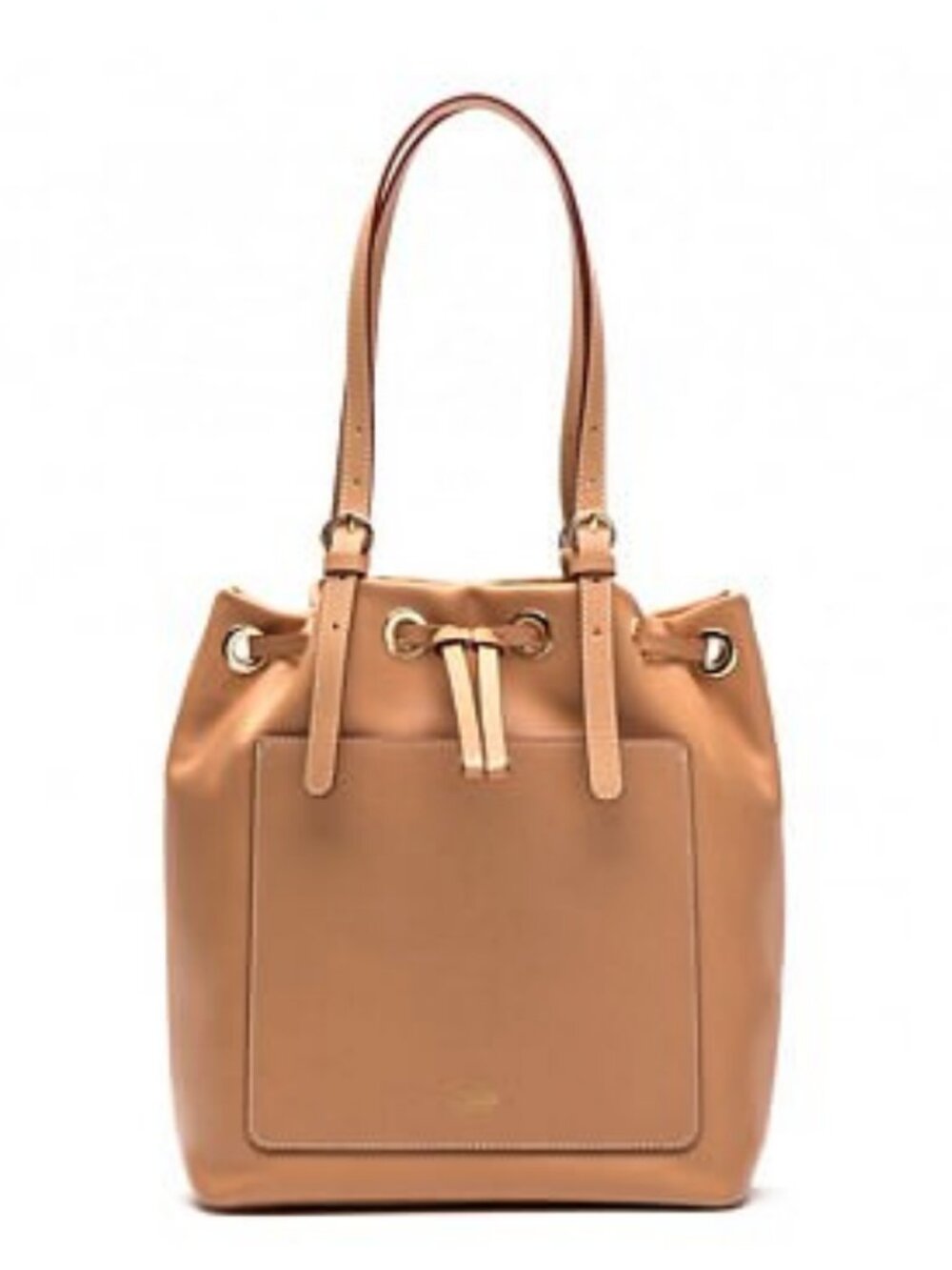 NWOT Frances Valentine Ali Bucket Bag in Natural Vachetta Leather NEW